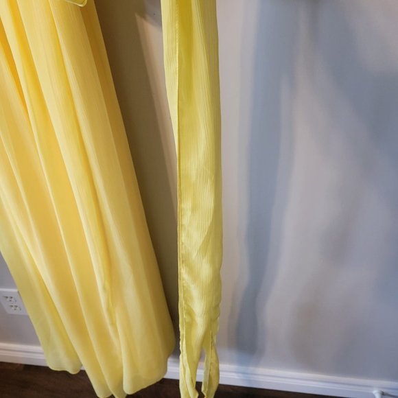 NWOT "Brides Made" Sunflower Full Length Wrap Gown Size 8/10R - Picture 5 of 12